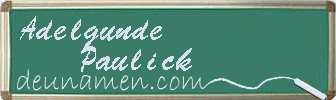 Adelgunde Paulick Visitenkarte